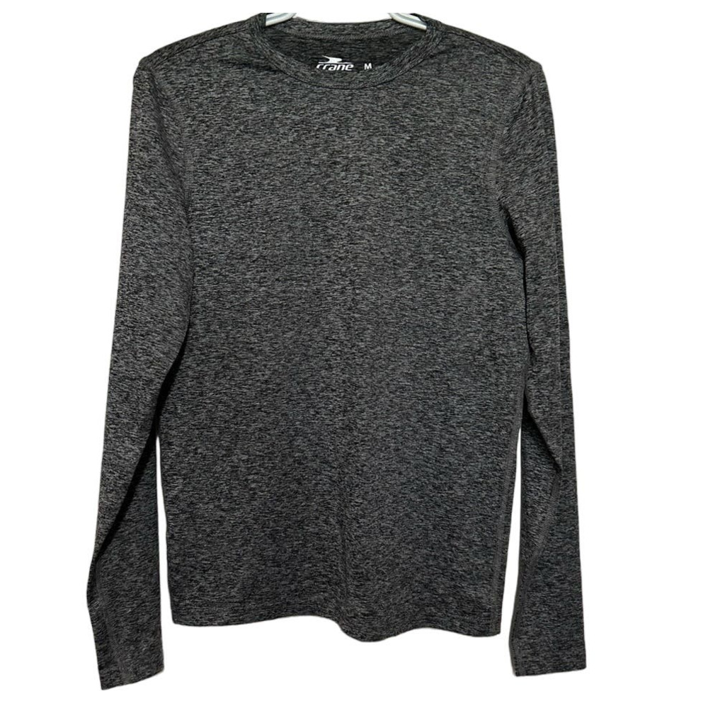 Crane Women's Long Sleeve Gray Stretch Shirt Size‎ M